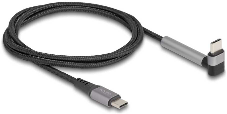 Kabelis USB Delock USB-C - USB-C 1.5 m Juodai-pilka (81172)