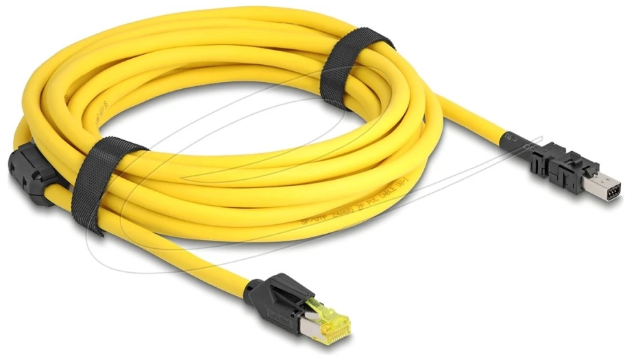 Delock DeLOCK 81253 tinklo kabelis Juoda, Geltona 5 m Cat6