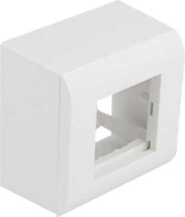 Delock paviršiuje montuojamas korpusas Easy 45 moduliams 82 x 82 mm, baltas