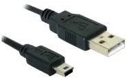Delock Atrakinimo kabelis USB 2.0-A > USB mini-B 5 kontaktų 1 m vyriškas / vyriškas