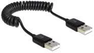 DELOCK Kabelis USB 2.0-A St/St Spiralkabel