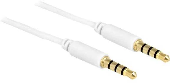 DELOCK Cable Stereo 3.5 mm 4 pin plug > plug 2 m