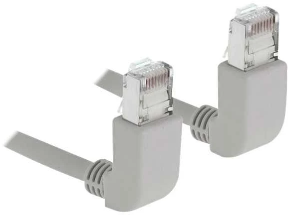 Delock Netzwerkkabel RJ45 Cat.6A S/FTP oben / oben gewinkelt 2 m