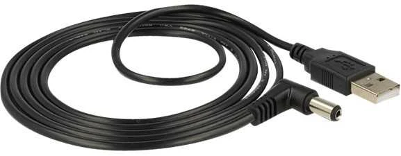 Delock Kabelis USB Power > DC 5,5 x 2,1 mm Stecker 90° 1,5 m