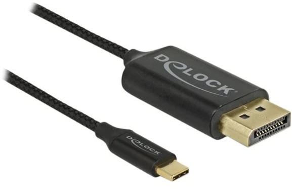 Kabelis USB Delock USB-C - DisplayPort 1 m Juodas (83709)