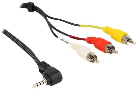 Kabelis Delock Jack 3,5 mm - RCA (Cinch) x3 1,5 m juoda (84504)
