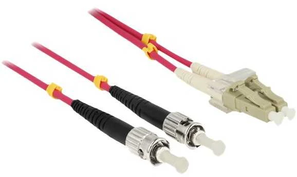 Delock Kabelis Lichtwellenleiter LC / ST Multimode OM4 5 m