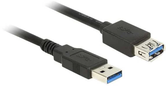DELOCK ilgintuvas USB 3.0 Type-A kištukas > USB 3.0 Type-A kištukas 0,5 m juodas