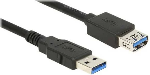 DELOCK ilgintuvas USB 3.0 Type-A male > USB 3.0 Type-A Mother 3.0 m juodas