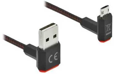 Delock EASY-USB 2.0 kabelis A tipo kištukas iki EASY-USB tipo mikro-B kištukas