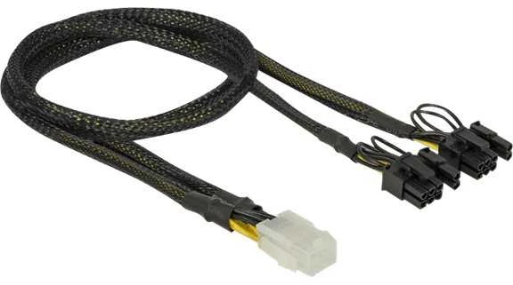 DELOCK PCI Express maitinimo kabelis 6 kontaktų lizdas > 2 x 8 kontaktų kištukas 30 cm