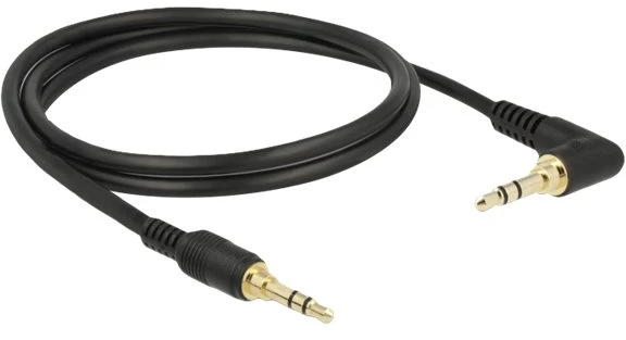 Kabelis Delock Jack 3.5mm - Jack 3.5mm 1m juoda (85566)
