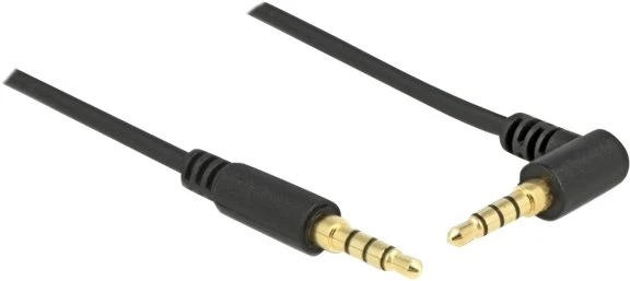 Kabelis Delock Jack 3.5mm - Jack 3.5mm 0.5m juoda (85607)