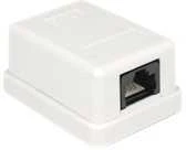 Delock DELOCK Netzwerk Dose RJ45 Buchse Cat6 ungeschirmt