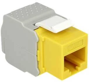 MODUŁ KEYSTONE GNIAZDO RJ45->LSA KAT.6 UTP DO PUSZKI MONTAŻOWEJ Geltonas DELOCK
