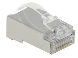 Delock RJ45 Crimp+Cut+Curve Stecker Cat.6 STP 20 Stück