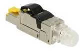 WTYK SIECIOWY RJ45 (8P8C) DELOCK KAT.8 EKRANOWANY MONTAŻ BEZNARZĘDZIOWY (1 SZTUKA)
