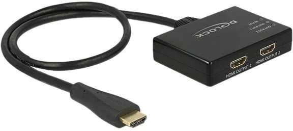 Delock HDMI skirstytuvas 1 x HDMI įvestis > 2 x HDMI išvestis 4K