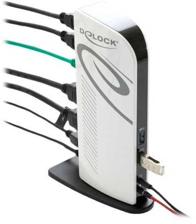 Delock USB prijungimo stotis Dual HDMI Full HD / USB 3.2 / LAN / garso