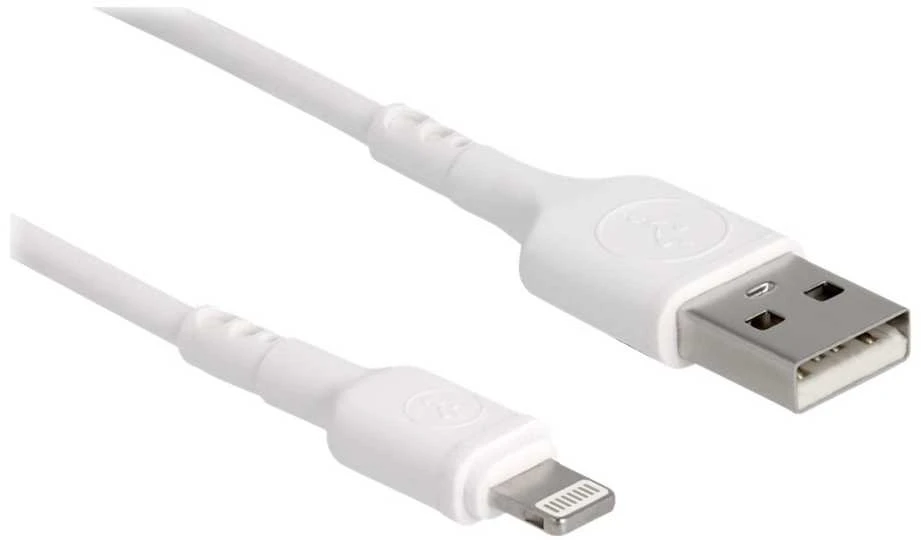 Kabelis USB Delock USB-A - Lightning 0,3 m Baltas (87866)