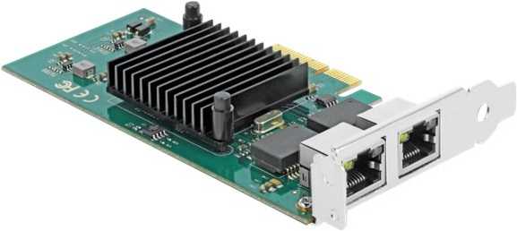 Delock PCI Express x4 kortelė 2 x RJ45 Gigabit LAN i82576