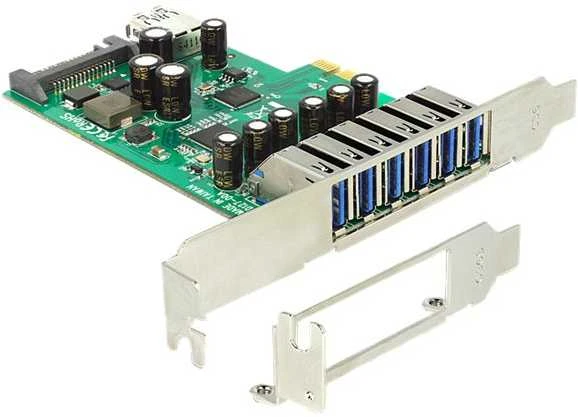 Kontroleris Delock PCIE 2.0 x1 – 7x USB 3.0 (89377)