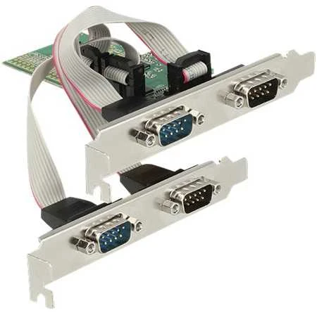 Delock PCI Express x1 Karte zu 4 x Seriell RS-232