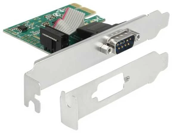 Delock PCIe x1 Serial 1x + Žemo profilio