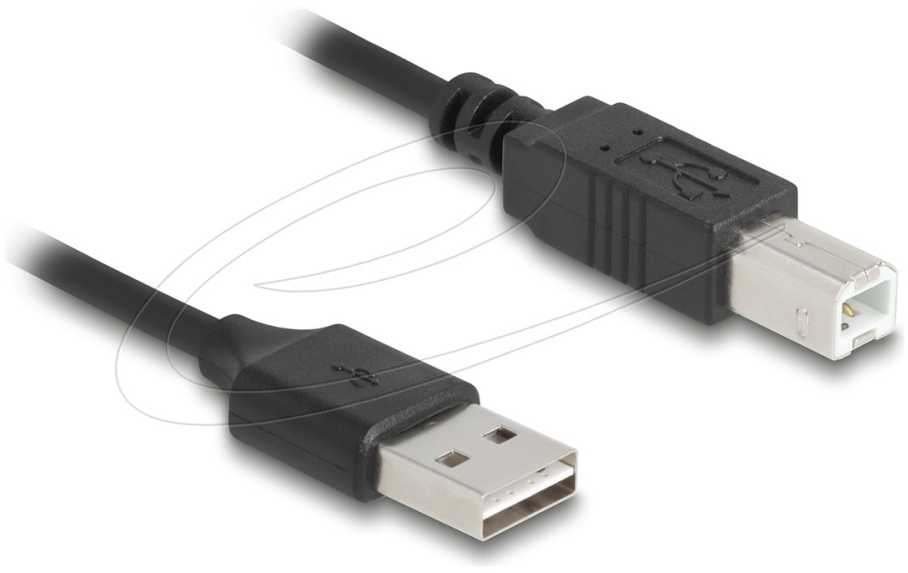 Kabelis USB Delock USB-A - USB-A 0.8 m Juodas (90130)