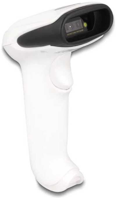 „DeLOCK“ brūkšninių kodų skaitytuvas 1D ir 2D, skirtas 2,4 GHz dažniui, „Bluetooth“ arba USB – baltas, nešiojamas brūkšninių kodų skaitytuvas, 1D/2D, CMOS, „Codabar“, kodas 128, EAN-13, EAN-8, įterptas 2 iš 5, PDF417, kodas 39, duomenų matrica, mikro QR kodas, QR kodas, 752 x 480 pikselių