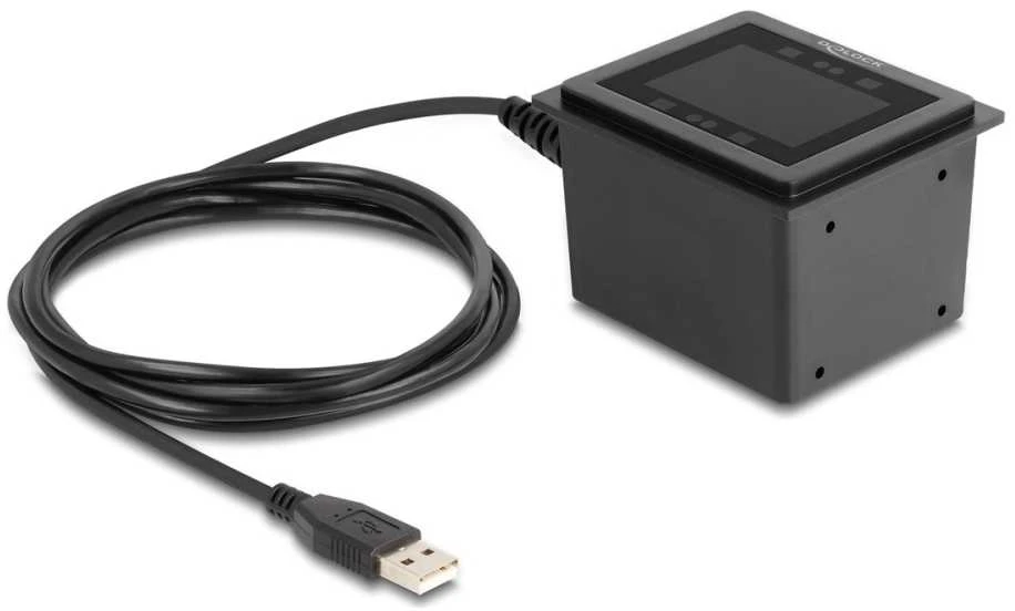 Delock USB Barcodescanner 1D und 2D kabelgebunden für den stationären Einbau - German