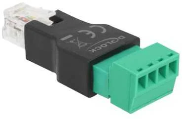 Delock RJ11 adapteris su 4 kontaktų terminalu
