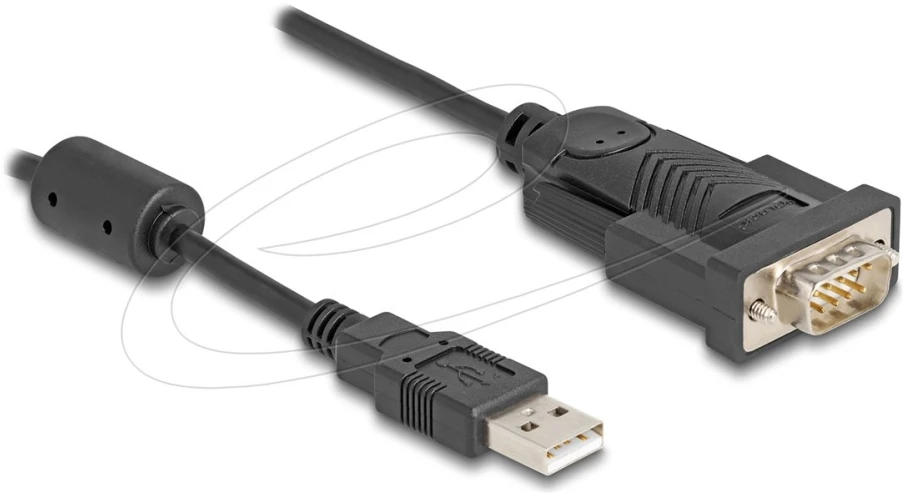 Adapteris USB Delock USB-A - RS-232 Juodas (64276)