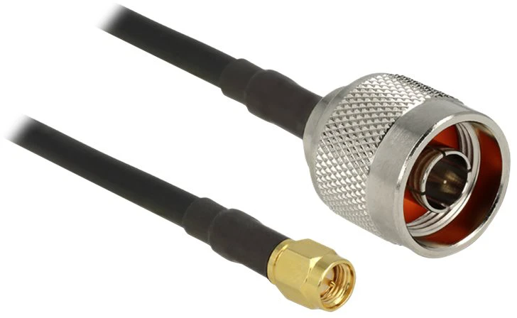 Antenos laidas su N ir SMA jungtimis