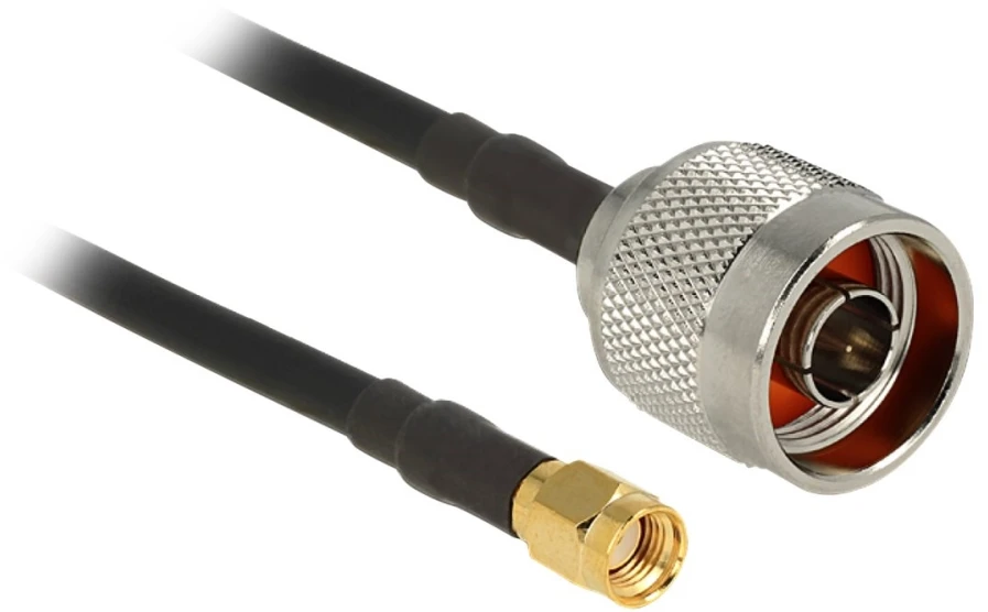 Delock Antennenkabel N Stecker > RP-SMA Stecker CFD200 2,0 m