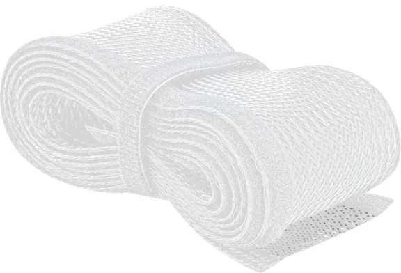 OPLOT NA KABLE DELOCK 2M 19MM RZEP Baltas POLIESTER