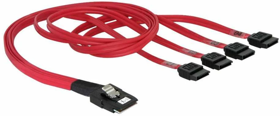 Delock Cable mini SAS SFF-8087 > 4 x SATA 7 kontaktų 50 cm