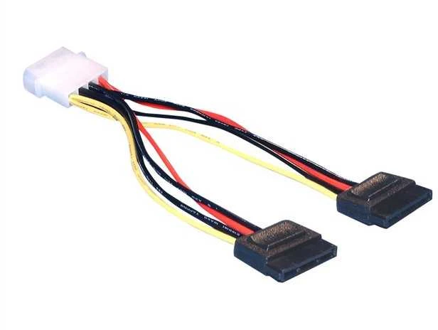 DELOCK Adapteris Power SATA HDD2x zu 4Pin-St 10cm