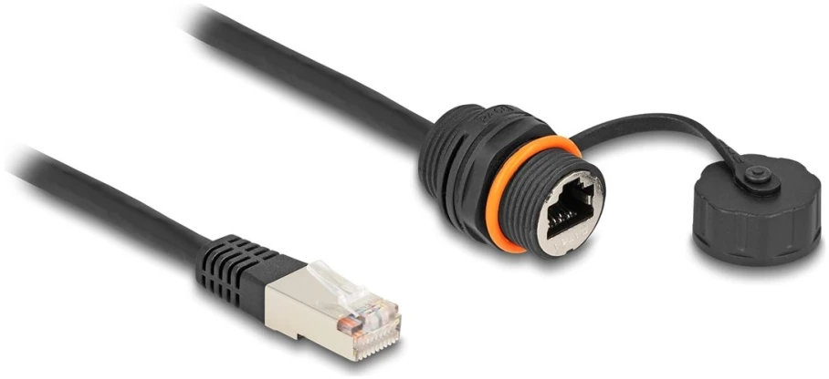 Delock Kabelis RJ45 Cat.6A STP 25 cm Juodas (88146)