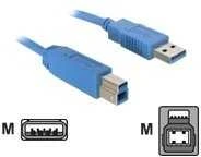 Kabelis USB Delock USB-A - 5 m Mėlyna (82582)