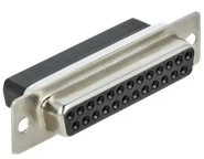 Delock D-Sub 25 kontaktų lizdas į RJ45 lizdą montavimo komplektas juodos spalvos