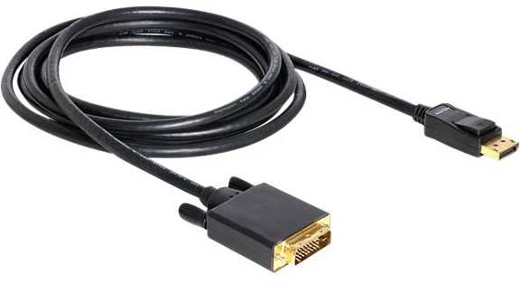 Delock kabelis Displayport 1.1 vyriškas > DVI 24+1 vyriškas pasyvus 3 m juodas
