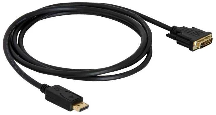 Delock kabelis Displayport 1.1 vyriškas > DVI 24+1 vyriškas pasyvus 5 m juodas