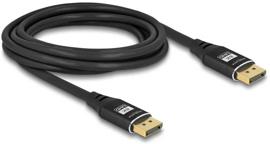 DisplayPort laidas 3m 8K su paauksuotomis jungtimis