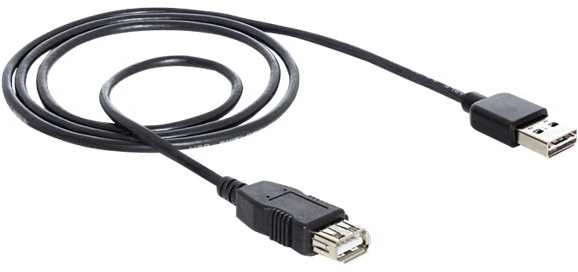 Kabelis USB Delock USB-A - USB-A 2 m Juodas (83371)