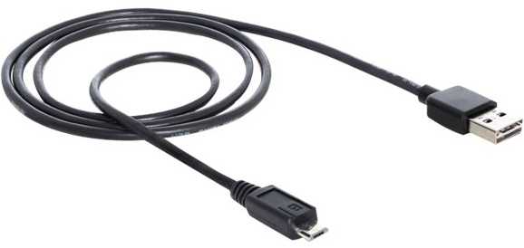 DELOCK Cable EASY-USB 2.0-A male > USB 2.0 micro-B male 1 m
