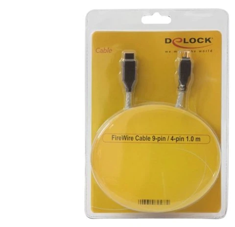 Delock Firewire 9-PIN - Firewire 4-PIN, 1 m, Baltas (82588)