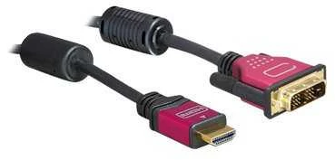 Delock High Speed HDMI kabelis, HDMI A kištukas > DVI kištukas 3 m