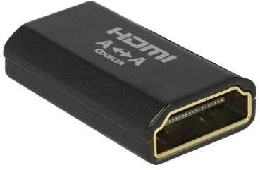 Juodas HDMI A į A adapteris-jungtis