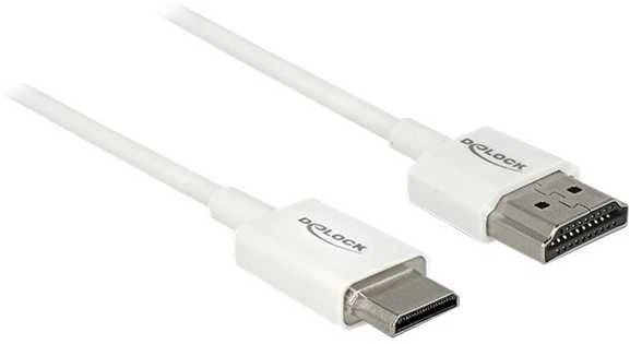 Delock HDMI į Mini HDMI laidas, baltas